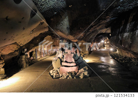 江の島　江の島信仰の地　岩屋（第一岩屋）の分かれ道 121534133