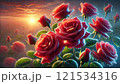 赤いバラ 121534316
