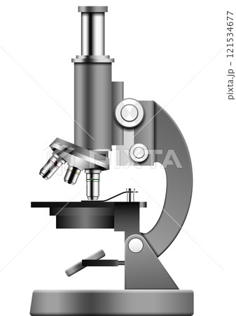 Layered vector illustration of Microscope. 121534677