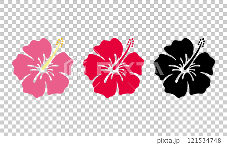 芙蓉平面設計圖示集向量圖 121534748