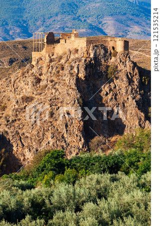 Lanjaron Castle in Alpujarras region in Spain Lanjaron Castle in Alpujarras region in Spain 121535214