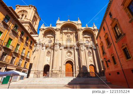 Granada Cathedral in Granada city centre, Spain 121535224