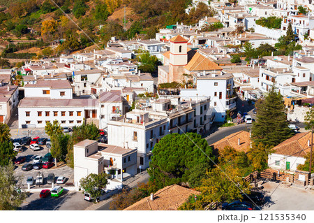 Pampaneira village aerial panoramic view in Spain Pampaneira village aerial panoramic view in Spain 121535340