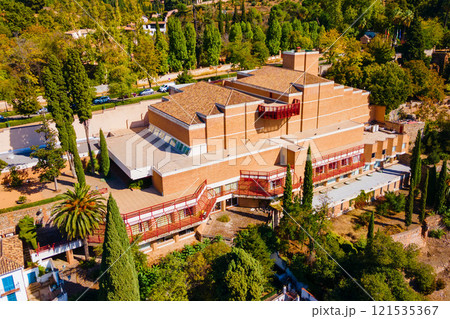 Manuel de Falla Museum aerial panoramic view, Granada 121535367