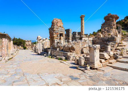 Ephesus ancient greek city is located in Izmir Province in Turkey 121536175
