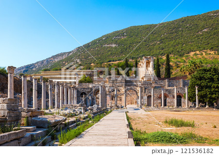 Ephesus ancient greek city is located in Izmir Province in Turkey 121536182