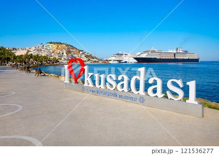 I Love Kusadasi letters installation art in Turkey 121536277