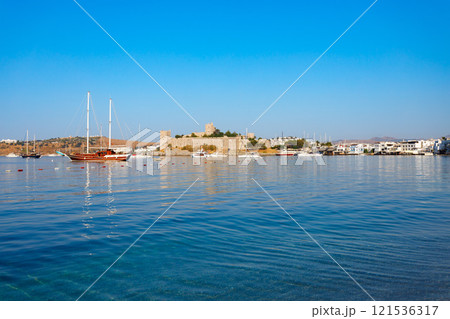 The Bodrum Castle of St. Peter in Bodrum city in Turkey The Bodrum Castle of St. Peter in Bodrum city in Turkey 121536317