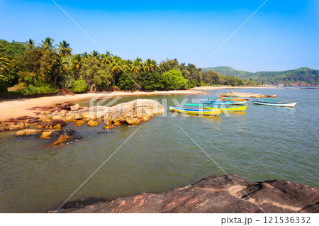 Beauty Om Beach in Gokarna town in India 121536332