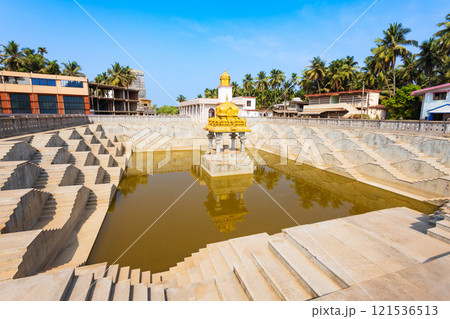 Murdeshwara Pushkarani in Murdeshwar town in India 121536513