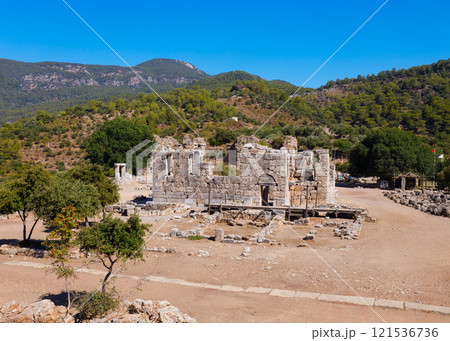 Kaunos ancient city near Dalyan town in Turkey 121536736