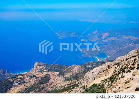 View from Babadag mountain viewpoint in Turkey 121537320