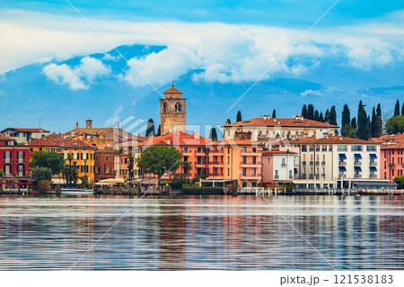 Scaligero Castle aerial view, Sirmione 121538183