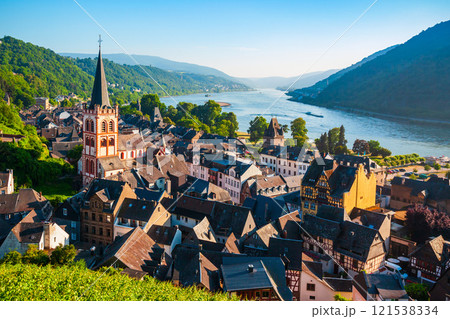 Bacharach old town in Germany Bacharach old town in Germany 121538334