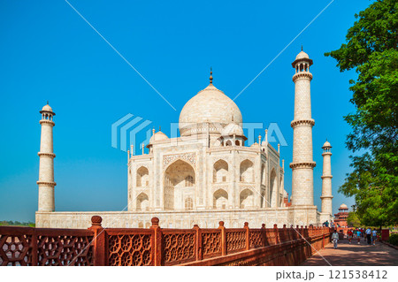 Taj Mahal marble mausoleum, Agra 121538412