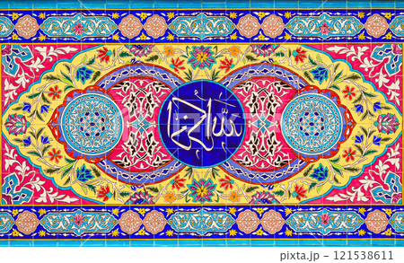 Floral pattern design background, UAE 121538611