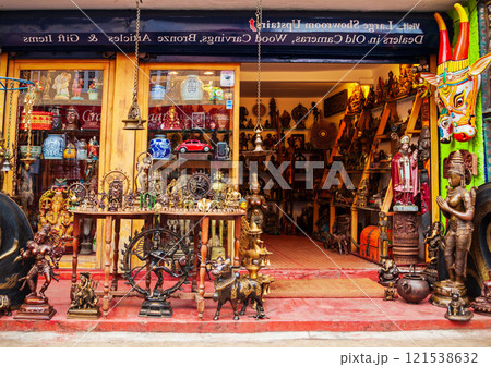 Souvenir shop in Fort Kochi, India Souvenir shop in Fort Kochi, India 121538632