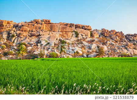 Hampi Vijayanagara Empire monuments, India 121538879