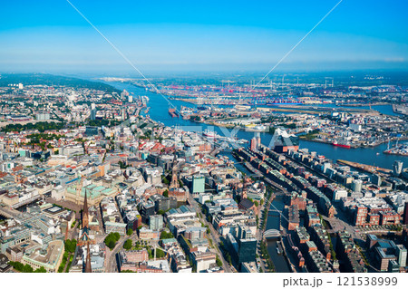 Hamburg city centre view, Germany 121538999