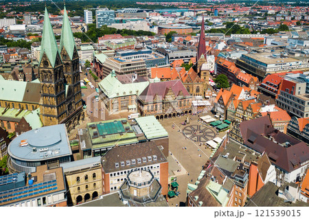 Bremen old town aerial view 121539015