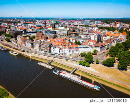 Bremen old town aerial view 121539016