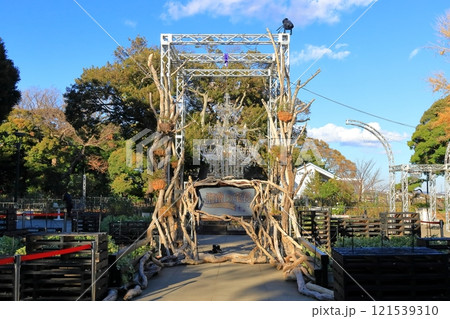 神奈川県藤沢市　江の島シーキャンドル（展望灯台）とサムエル・コッキング苑散策路 121539310