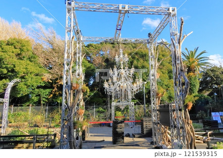 神奈川県藤沢市 江の島シーキャンドル(展望灯台)とサムエル・コッキング苑散策路 神奈川県藤沢市 江の島シーキャンドル(展望灯台)とサムエル・コッキング苑散策路 121539315