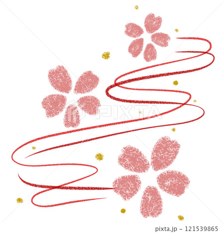 シンプルな桜の背景素材 121539865