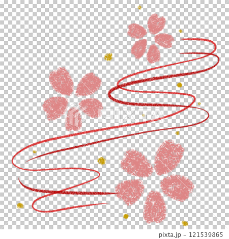 シンプルな桜の背景素材 121539865