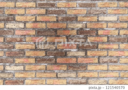 デジタルCG画像のイラストブリックタイル デジタルCG画像のイラストブリックタイル 121540570