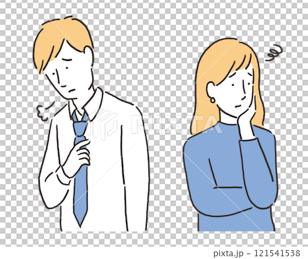 Couple's troubles illustration 121541538