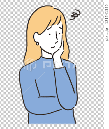 Illustration of a woman in need 121541539