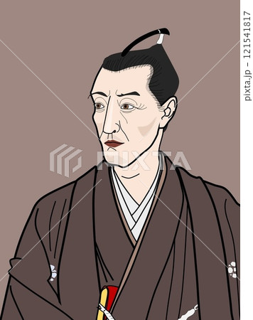 平賀源内の肖像画(イラスト) 平賀源内の肖像画(イラスト) 121541817
