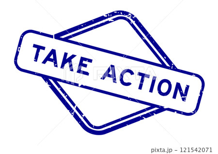 Grunge blue take action word rubber seal stamp on white background Grunge blue take action word rubber seal stamp on white background 121542071