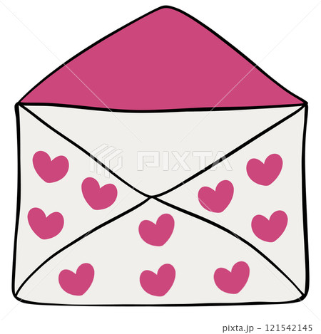 Valentine love mail sweet cartoon design ideal for romantic greetings and digital art. Valentine love mail sweet cartoon design ideal for romantic greetings and digital art. 121542145