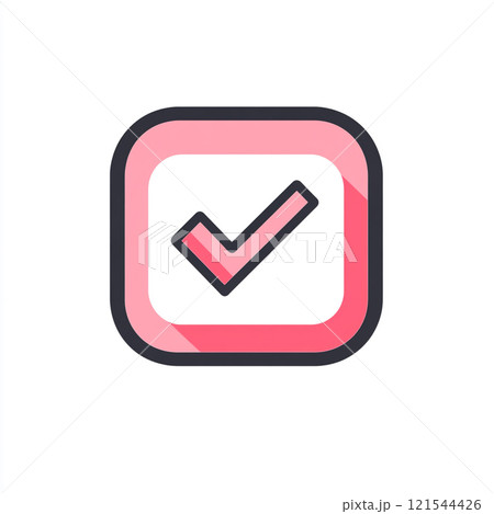 A checklist with a pink border and a pink background A checklist with a pink border and a pink background 121544426