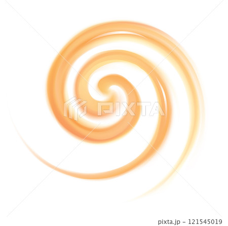 Vector light orange background of swirling texture 121545019