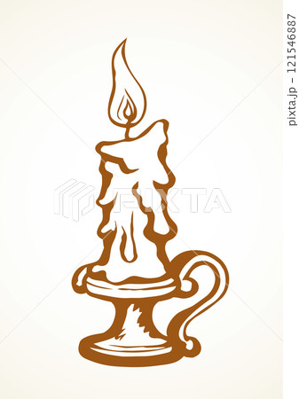 Candle. Vector drawing 121546887