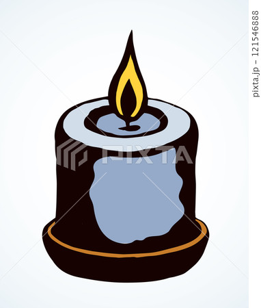 Candle. Vector drawing 121546888