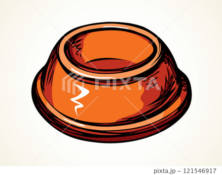 Bowl for pets. Vector drawing Bowl for pets. Vector drawing 121546917