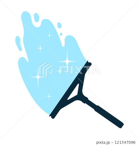Scraper for washing and cleaning window glass symbol Scraper for washing and cleaning window glass symbol 121547096