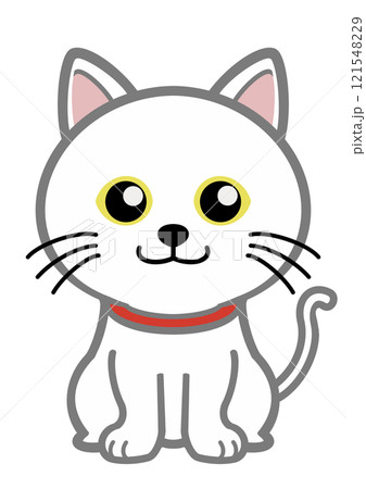 お座り白猫 お座り白猫 121548229