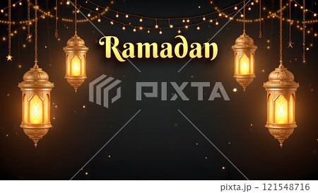 Ramadan Kareem with Mosque Ramadan Kareem with Mosque 121548716