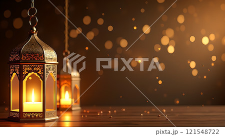 Ramadan Kareem with Mosque  121548722