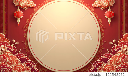 Happy chinese new year background lunar 121548962