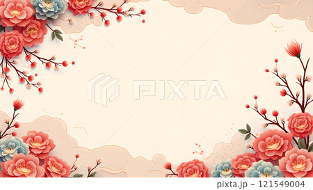 Happy chinese new year background lunar Happy chinese new year background lunar 121549004
