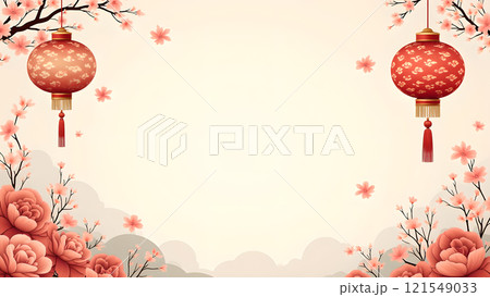 Happy chinese new year background lunar 121549033