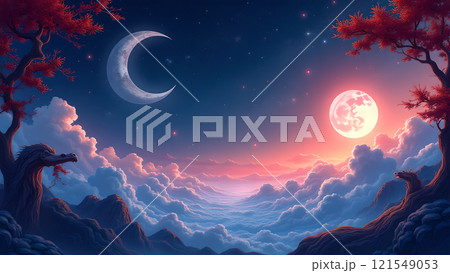 Happy chinese new year background lunar 121549053