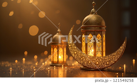 lantern moon kareem islamic background 121549258