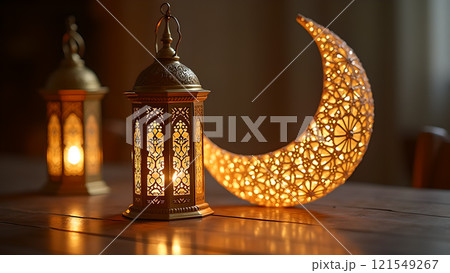 lantern moon kareem islamic background 121549267
